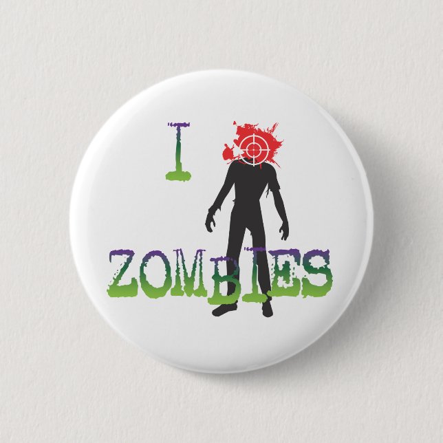 Chapa Redonda De 5 Cm I zombis del Headshot (Anverso)
