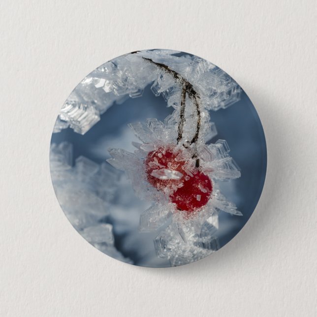 Chapa Redonda De 5 Cm Ice Berries (Anverso)