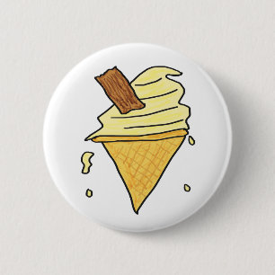Chapa Redonda De 5 Cm Ice Cream Cone
