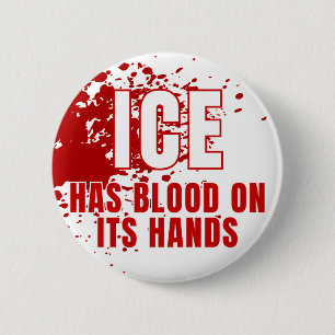 Chapa Redonda De 5 Cm ICE Es Igual a Gestapo Anti Trump