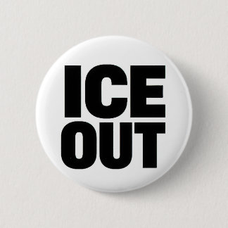 Chapa Redonda De 5 Cm "ICE OUT" protest button