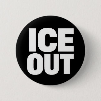 Chapa Redonda De 5 Cm "ICE OUT" protest button