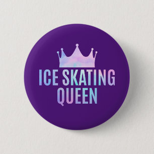 Chapa Redonda De 5 Cm Ice Skating Queen - Ice Skating Lovers 