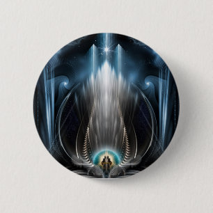 Chapa Redonda De 5 Cm Ice Vision Of The Imperial View Digital Art