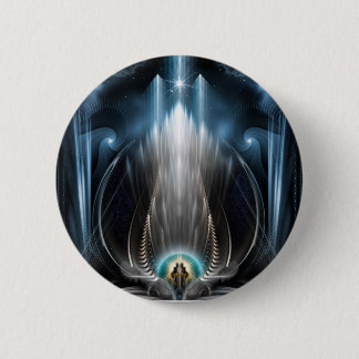 Chapa Redonda De 5 Cm Ice Vision Of The Imperial View Digital Art