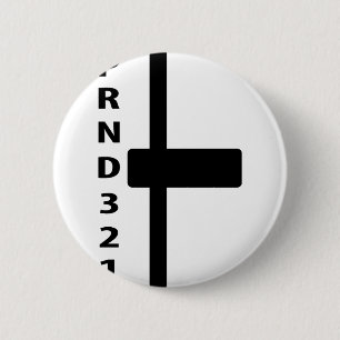 Chapa Redonda De 5 Cm icono automático de la palanca del cambio de