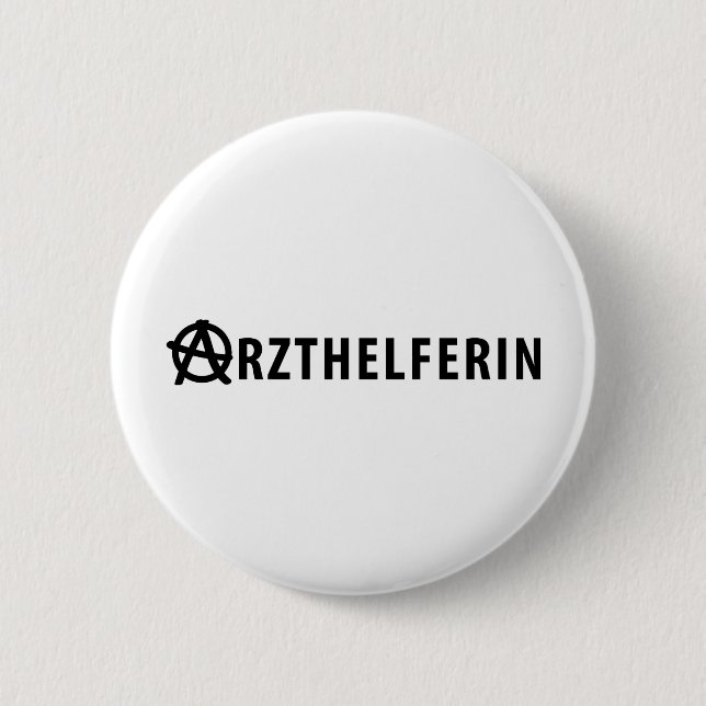 Chapa Redonda De 5 Cm Icono de Arzthelferin (Anverso)