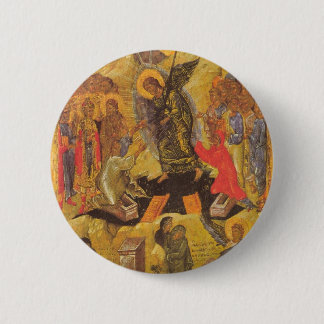 Chapa Redonda De 5 Cm Icono de la resurrección