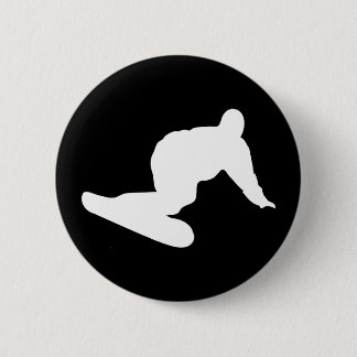 Chapa Redonda De 5 Cm icono de la snowboard