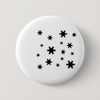 Chapa Redonda De 5 Cm icono de los copos de nieve
