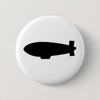 Chapa Redonda De 5 Cm icono del dirigible del zepelín