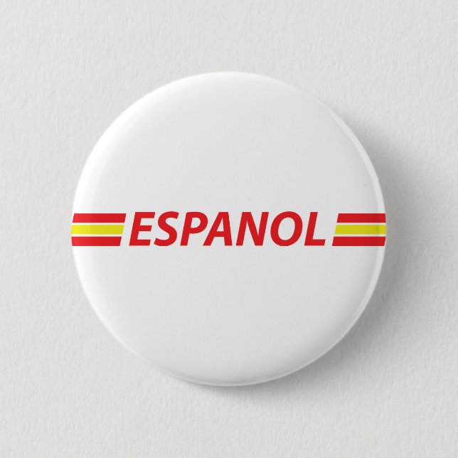 Chapa Redonda De 5 Cm icono del espanol (Anverso)