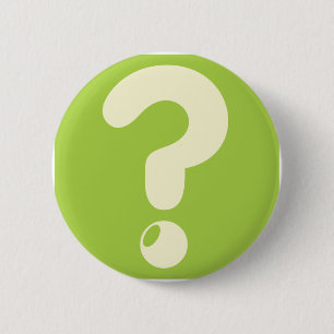 Chapa Redonda De 5 Cm Icono del signo de interrogación