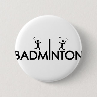 Chapa Redonda De 5 Cm icono del texto del bádminton