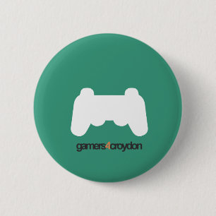 Chapa Redonda De 5 Cm Icono del videojugador de G4C