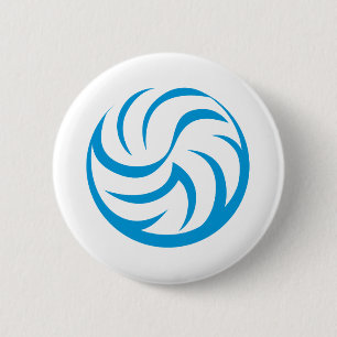 Chapa Redonda De 5 Cm Icono del voleibol