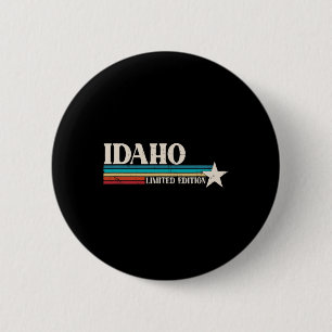 Chapa Redonda De 5 Cm Idaho Retro 