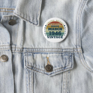 Chapa Redonda De 5 Cm Idea de regalo de cumpleaños vintage personalizada