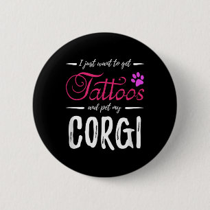 Chapa Redonda De 5 Cm Idea de regalo de mamá de perro gracioso de Corgi