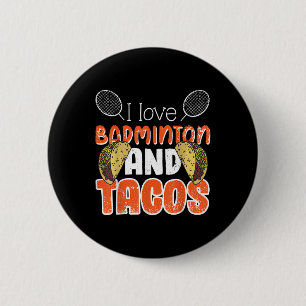 Chapa Redonda De 5 Cm Idea de regalo divertido de bádminton para jugador