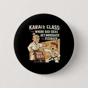 Chapa Redonda De 5 Cm Ideas de humor de karate Cl Obtenga retroalimentac
