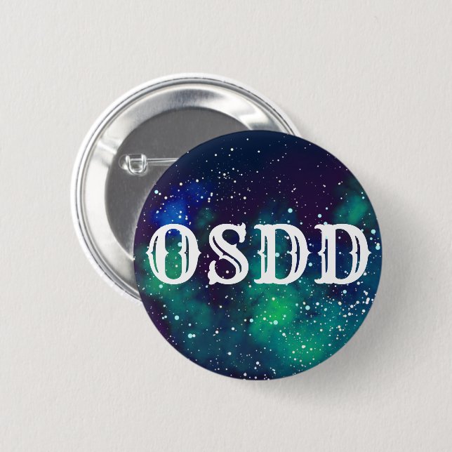 Chapa Redonda De 5 Cm Identidad adaptable de la galaxia de OSDD (Anverso y reverso)