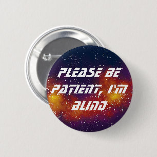 Chapa Redonda De 5 Cm Identidad de galaxia de Personalizable ciego