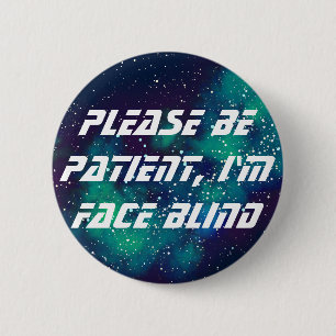 Chapa Redonda De 5 Cm Identidad de galaxia de Personalizable ciego