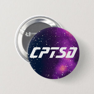 Chapa Redonda De 5 Cm Identidad de galaxia de Personalizable CPTSD