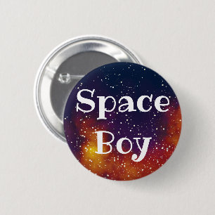 Chapa Redonda De 5 Cm Identidad de galaxia de Personalizable de Space Bo
