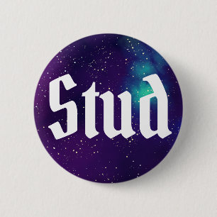 Chapa Redonda De 5 Cm Identidad de galaxia de Personalizable de stud