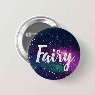 Chapa Redonda De 5 Cm Identidad de Galaxia Personalizable de Hada