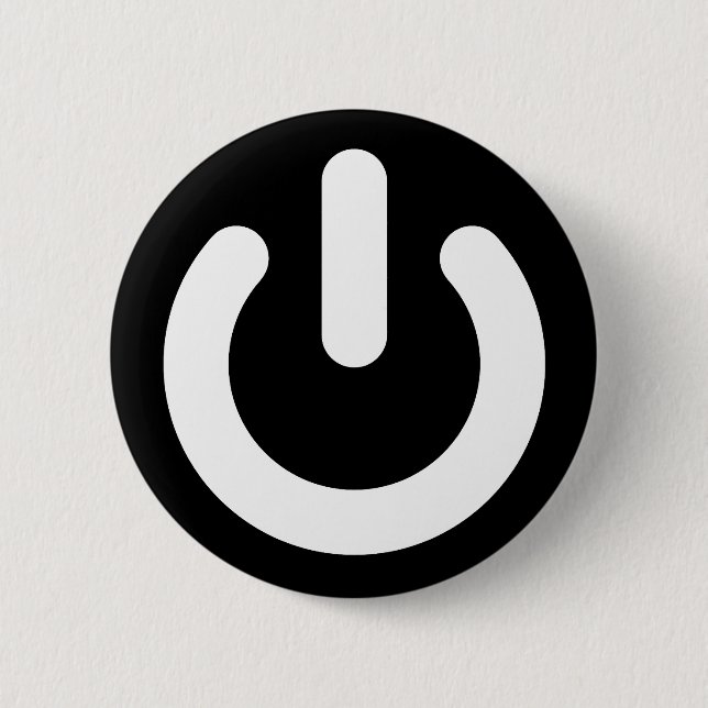 Chapa Redonda De 5 Cm Ideología de poder geek (Anverso)