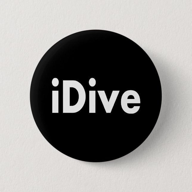 Chapa Redonda De 5 Cm iDive (Anverso)
