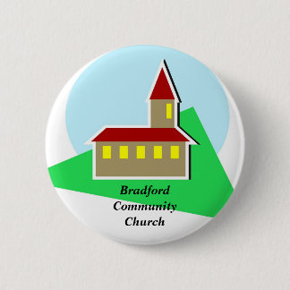 Chapa Redonda De 5 Cm Iglesia, BradfordCommunityChurch