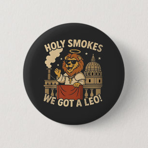Chapa Redonda De 5 Cm Iglesia Cristiana León XIV
