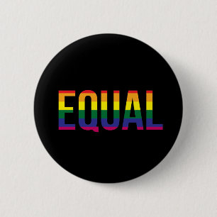 Chapa Redonda De 5 Cm Igual del orgullo gay