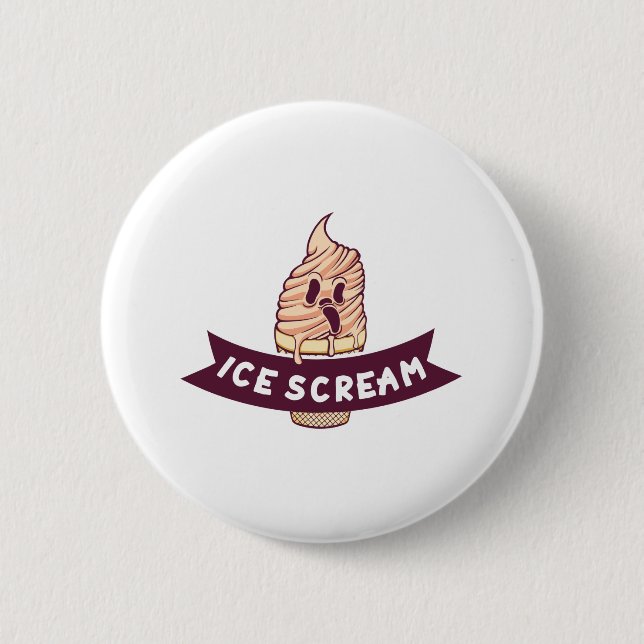 Chapa Redonda De 5 Cm IIce Scream (Anverso)