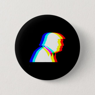 Chapa Redonda De 5 Cm Ilusión óptica de Trump Edm