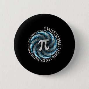 Chapa Redonda De 5 Cm Ilusión óptica Geometría Pi Math Stem 3.1