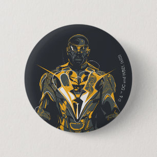 Chapa Redonda De 5 Cm Ilustracion Black Lightning