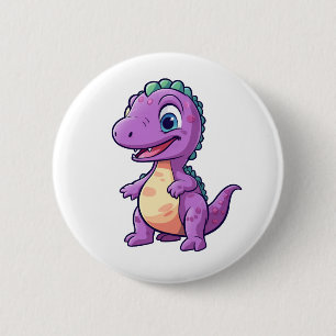 Chapa Redonda De 5 Cm ilustracion de dinosaurios personalizados
