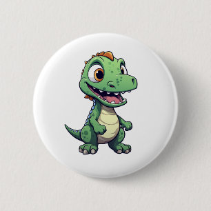 Chapa Redonda De 5 Cm ilustracion de dinosaurios personalizados