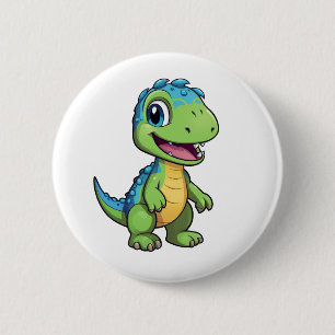 Chapa Redonda De 5 Cm ilustracion de dinosaurios personalizados