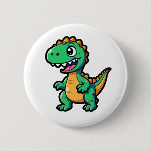 Chapa Redonda De 5 Cm ilustracion de dinosaurios personalizados