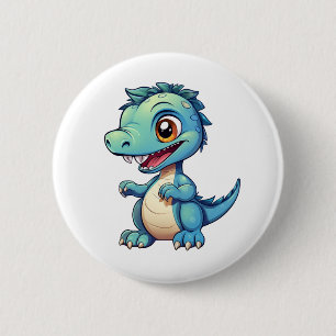 Chapa Redonda De 5 Cm ilustracion de dinosaurios personalizados