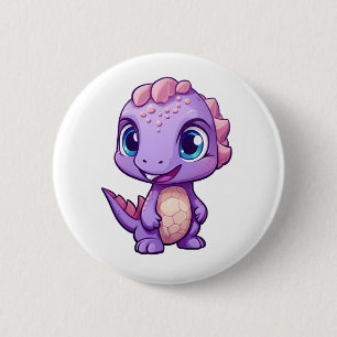 Chapa Redonda De 5 Cm ilustracion de dinosaurios personalizados