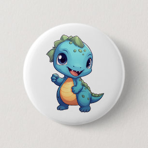 Chapa Redonda De 5 Cm ilustracion de dinosaurios personalizados
