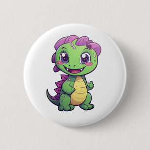 Chapa Redonda De 5 Cm ilustracion de dinosaurios personalizados