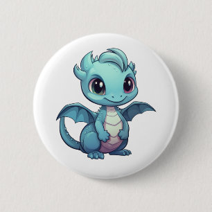 Chapa Redonda De 5 Cm ilustracion de dragón personalizado